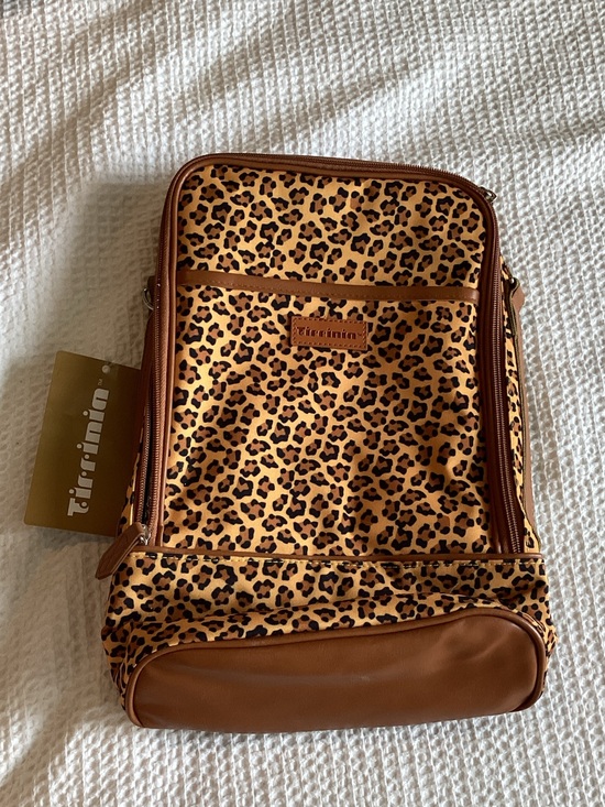 tirrinin Handbags - Leopard Print Brown wine LunchBox